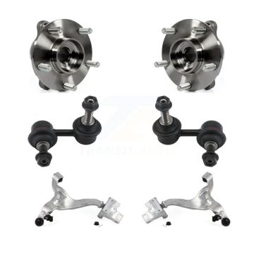 Front Bearing Lower Control Arm w/ Ball Joint Link Kit (6Pc) For INFINITI G37 G35 G25 Q40 K7T-110099
