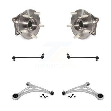 Front Bearing Lower Control Arm Ball Joint & Link Kit (6Pc) For Hyundai Sonata Kia Optima K7T-110102