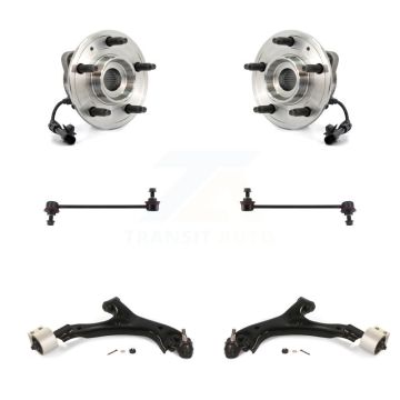 Front Hub Bearing Lower Control Arm & Link Kit (6Pc) For Chevrolet Equinox Captiva Sport K7T-110107