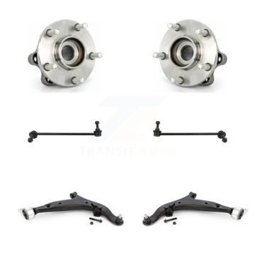 Front Bearing Lower Control Arm with Ball Joint Link Kit (6Pc) For 2004-2009 Nissan Quest K7T-110115