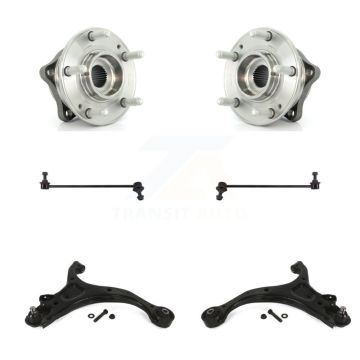 Front Bearing Lower Control Arm with BJ & Link Kit (6Pc) For Hyundai Santa Fe Kia Sorento K7T-110120
