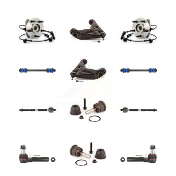 Front Hub Lower Arm Upper Ball Joint Outer Inner Tie Rod Link Kit (12Pc) For Ford Ranger K7T-110142