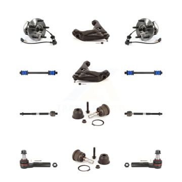 Front Hub Lower Arm Upper Ball Joint Outer Inner Tie Rod Link Kit (12Pc) For Mazda B4000 K7T-110145