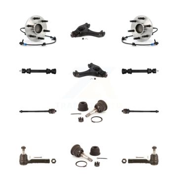 Front Lower Arm Upper Ball Joint Outer Inner Tie Rod & Link Kit (12Pc) For Chevrolet GMC K7T-110152