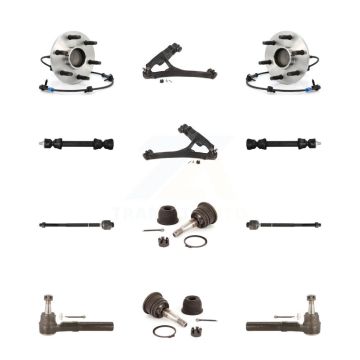 Front Lower Arm Upper Ball Joint Outer Inner Tie Rod Link Kit (12Pc) For GMC Sierra 1500 K7T-110153