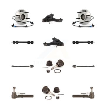 Front Bearing Lower Control Arm Upper Ball Joint Outer Inner Tie Rod Link Kit (12Pc) For K7T-110160