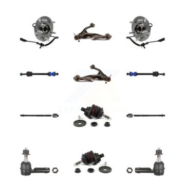 Front Lower Control Arm Upper Ball Joint Outer Inner Tie Rod Link Kit (12Pc) For Ram 1500 K7T-110162