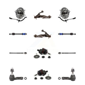 Front Lower Control Arm Upper Ball Joint Outer Inner Tie Rod Link Kit (12Pc) For Ram 1500 K7T-110164