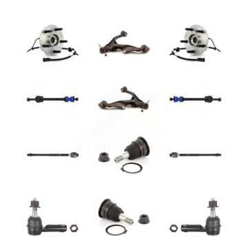 Front Lower Arm Upper Ball Joint Outer Inner Tie Rod & Link Kit (12Pc) For Dodge Ram 1500 K7T-110165