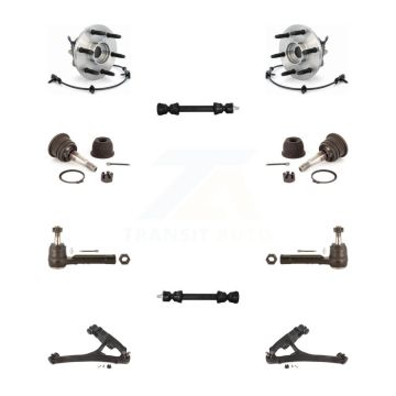 Front Bearing Lower Control Arm Upper Ball Joint Outer Tie Rod Link Kit (10Pc) For GMC XL K7T-110175