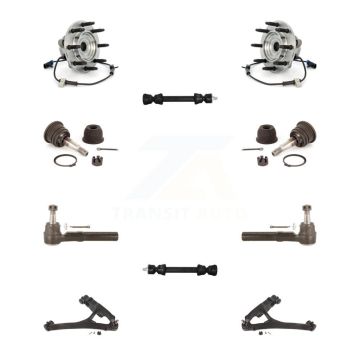 Front Bearing Lower Control Arm Upper Ball Joint Outer Tie Rod & Link Kit (10Pc) For 1500 K7T-110178