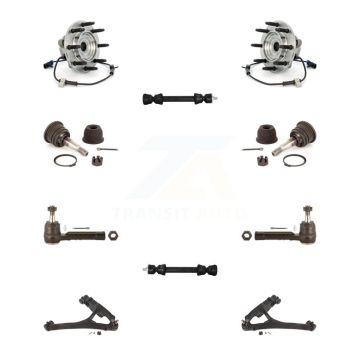 Front Bearing Lower Control Arm Upper Ball Joint Outer Tie Rod & Link Kit (10Pc) For 1500 K7T-110179