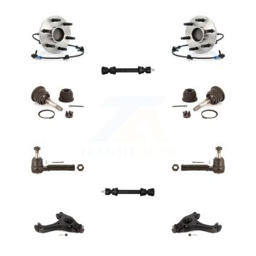 Front Bearing Lower Arm Upper Ball Joint Outer Tie Rod Link Kit (10Pc) For Chevrolet GMC K7T-110182