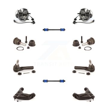 Front Hub Bearing Lower Control Arm Upper Ball Joint Outer Tie Rod & Link Kit (10Pc) For K7T-110189