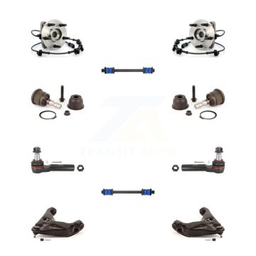 Front Bearing Lower Arm Upper Ball Joint Outer Tie Rod & Link Kit (10Pc) For Ford Ranger K7T-110192