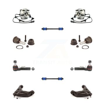 Front Bearing Lower Arm Upper Ball Joint Outer Tie Rod & Link Kit (10Pc) For Ford Ranger K7T-110194