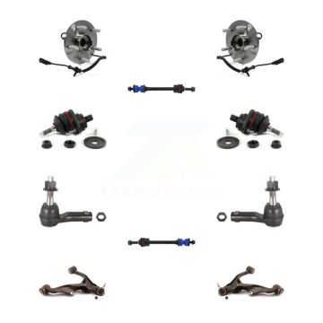 Front Bearing Lower Control Arm Upper Ball Joint Outer Tie Rod & Link Kit (10Pc) For Ram K7T-110202