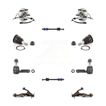 Front Bearing Lower Arm Upper Ball Joint Outer Tie Rod Link Kit (10Pc) For Dodge Ram 1500 K7T-110203