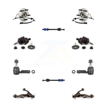 Front Bearing Lower Arm Upper Ball Joint Outer Tie Rod Link Kit (10Pc) For Dodge Ram 1500 K7T-110204