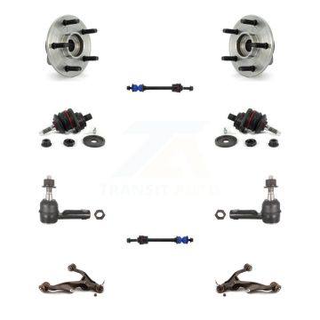 Front Bearing Lower Arm Upper Ball Joint Outer Tie Rod Link Kit (10Pc) For Dodge Ram 1500 K7T-110206