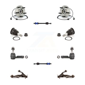Front Bearing Lower Control Arm Upper Ball Joint Outer Tie Rod & Link Kit (10Pc) For Ram K7T-110207