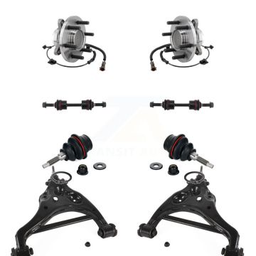 Front Bearing Lower Control Arm Upper Ball Joint Outer Tie Rod & Link Kit (8Pc) For Ford K7T-110223