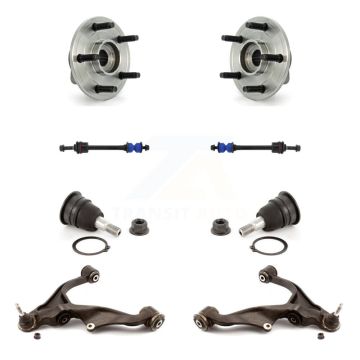 Front Bearing Lower Arm Upper Ball Joint Outer Tie Rod Link Kit (8Pc) For Dodge Ram 1500 K7T-110233