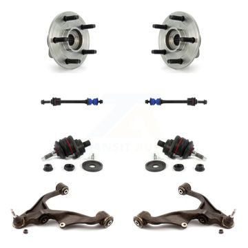Front Bearing Lower Arm Upper Ball Joint Outer Tie Rod Link Kit (8Pc) For Dodge Ram 1500 K7T-110235
