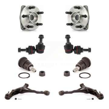 Front Bearing Lower Arm Upper Ball Joint Outer Tie Rod Link Kit (8Pc) For Chrysler Dodge K7T-110238