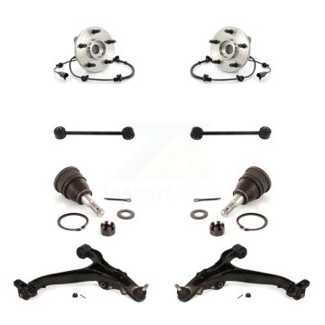 Front Bearing Lower Control Arm Upper Ball Joint Outer Tie Rod & Link Kit (8Pc) For Jeep K7T-110243