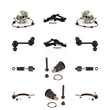 Front Lower Arm Upper Ball Joint Outer Inner Tie Rod Link Kit (12Pc) For GMC Chevrolet XL K7T-110248