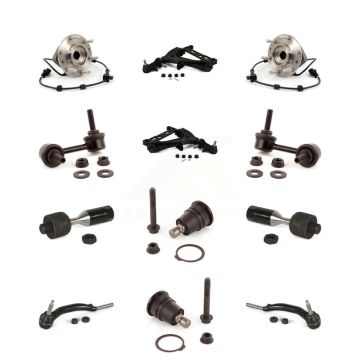 Front Lower Arm Upper Ball Joint Outer Inner Tie Rod Link Kit (12Pc) For GMC Envoy XL EXT K7T-110249