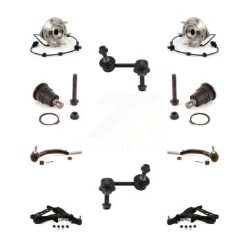 Front Bearing Lower Arm Upper Ball Joint Outer Tie Rod Link Kit (10Pc) For GMC Chevrolet K7T-110251