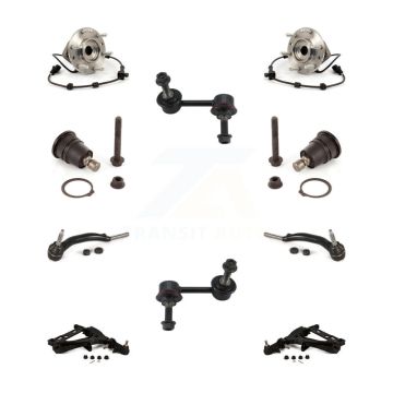 Front Bearing Lower Arm Upper Ball Joint Outer Tie Rod & Link Kit (10Pc) For GMC Envoy XL K7T-110253
