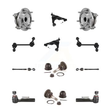 Front Lower Arm Upper Ball Joint Outer Inner Tie Rod & Link Kit (12Pc) For Toyota Tacoma K7T-110256