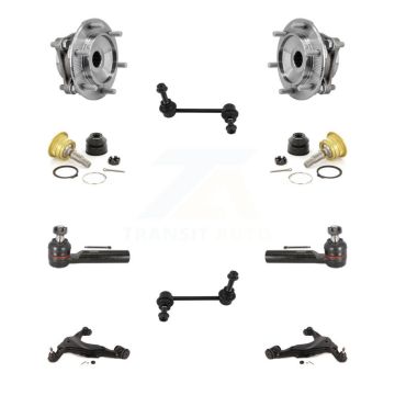 Front Bearing Lower Control Arm Upper Ball Joint Outer Tie Rod Link Kit (10Pc) For Toyota K7T-110257