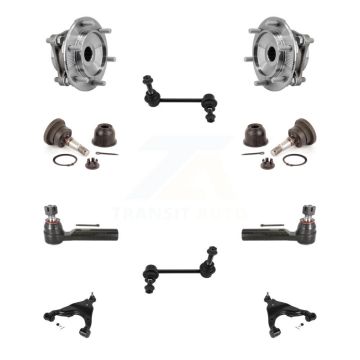 Front Bearing Lower Arm Upper Ball Joint Outer Tie Rod Link Kit (10Pc) For Toyota Tacoma K7T-110258
