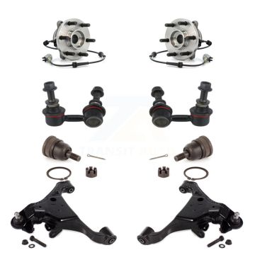 Front Bearing Lower Control Arm Upper Ball Joint Outer Tie Rod Link Kit (8Pc) For Nissan K7T-110262