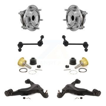 Front Bearing Lower Control Arm Upper Ball Joint Outer Tie Rod Link Kit (8Pc) For Toyota K7T-110264