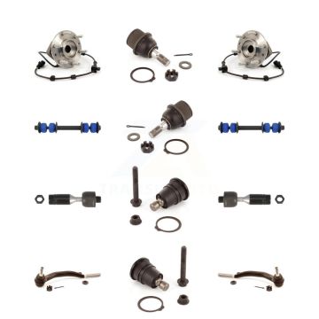 Front Bearing Upper Lower Ball Joint Outer Inner Tie Rod & Link Kit (12Pc) For Chevrolet K7T-110271