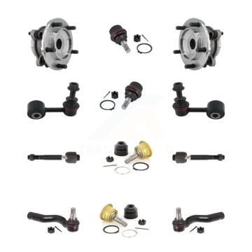 Front Bearing Upper Lower Ball Joint Outer Inner Tie Rod & Link Kit (12Pc) For Toyota 4WD K7T-110275