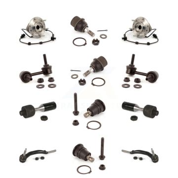 Front Bearing Upper Lower Ball Joint Outer Inner Tie Rod Link Kit (12Pc) For GMC Envoy XL K7T-110280