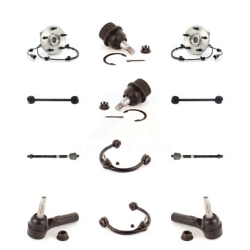 Front Hub Upper Arm Lower Ball Joint Outer Inner Tie Rod & Link Kit (12Pc) For Jeep Grand K7T-110283