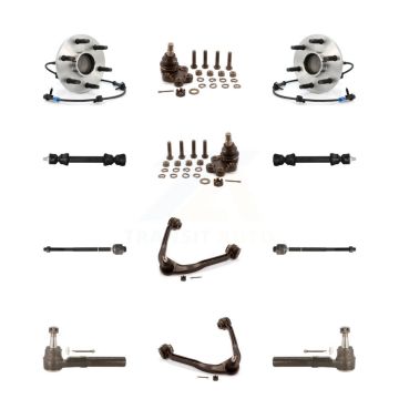 Front Upper Control Arm Lower Ball Joint Outer Inner Tie Rod Link Kit (12Pc) For 1500 GMC K7T-110289