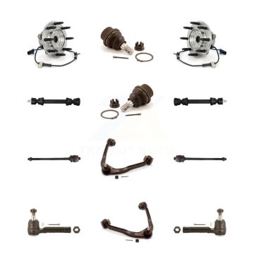 Front Upper Control Arm Lower Ball Joint Outer Inner Tie Rod Link Kit (12Pc) For 1500 GMC K7T-110291