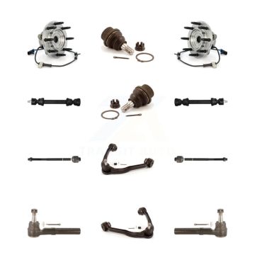 Front Upper Control Arm Lower Ball Joint Outer Inner Tie Rod Link Kit (12Pc) For 1500 GMC K7T-110297