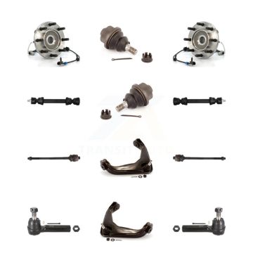 Front Upper Control Arm Lower Ball Joint Outer Inner Tie Rod Link Kit (12Pc) For GMC 3500 K7T-110306