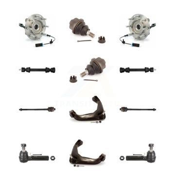 Front Upper Arm Lower Ball Joint Outer Inner Tie Rod Link Kit (12Pc) For GMC Sierra 3500 K7T-110309