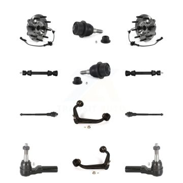 Front Upper Control Arm Lower Ball Joint Outer Inner Tie Rod Link Kit (12Pc) For GMC 2500 K7T-110310