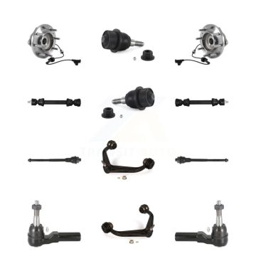 Front Upper Control Arm Lower Ball Joint Outer Inner Tie Rod Link Kit (12Pc) For GMC 3500 K7T-110311